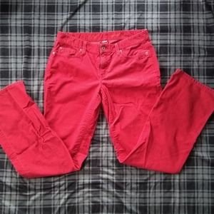 Red LOFT women's relaxed corduroys